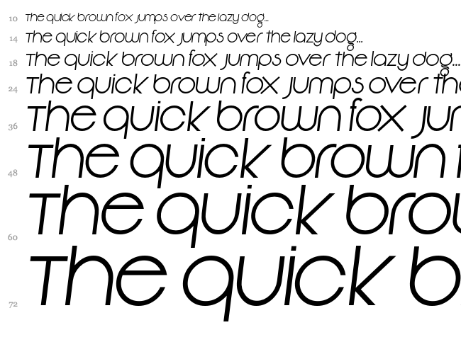 Vonique 92 font waterfall